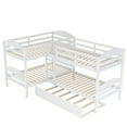 thumbnail image 5 of CoSoTower Twin L-Shaped Bunk Bed with Trundle-White, 5 of 9