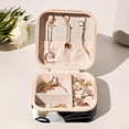thumbnail image 6 of Raccoon Travel Portable Jewelry Organizer: Square Jewelry Box Storage Case and Display for Rings, Earrings, Necklaces, Bracelets, and More - Suitable for Girls and Women, 6 of 6