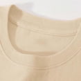 thumbnail image 6 of XUELUO Toddler Boys Shirts & Tops Summer Back To School Letter Print Round Neck Short Sleeve Elastic Casual Comfortable Tops Tshirts Activewear,Beige,2-3 Years, 6 of 7