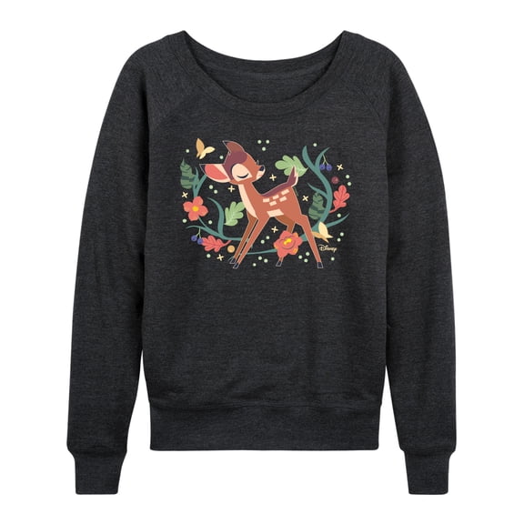 Bambi - Plants - Women's French Terry Long Sleeve Pullover