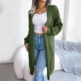 thumbnail image 2 of "Aayomet Cardigan Sweaters For Women Lightweight Women's Casual Long Sleeve Cable Knit Open Front Loose Sweater Cardigan Coat Outerwear,Green M", 2 of 5