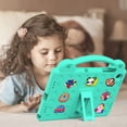 thumbnail image 6 of ELEHOLD Kids Case for Samsung Galaxy Tab A9 Plus EVA Foam Cute Cartoon Case with Built-in Kickstand Shockproof Portable Case for Samsung Galaxy Tab A9+ 11 Inch with DIY Accessories,Mintgreen, 6 of 8