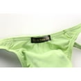thumbnail image 4 of zuwimk Mens Underwear,Men's Silky Thong T-Back Mens Underwear Low Rise Stretch Underpanties Green,XXL, 4 of 4