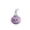 Purple, variant on LEHOZIHEQ Plush Steamed Dumpling Keychain, Soft Bun Ornament for Bags and Keys, for Everyday Use Cute xiaolongbao Keychain Pendant