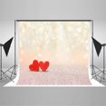 thumbnail image 1 of EREHome Polyester Fabric 7x5ft Valentine's Day Photography Backdrops Red Love Sparkles Photo Background for Studio, 1 of 2