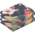 thumbnail image 2 of SKYSONIC Toucan Parrot Tropical Patterned Hand Towels 2 PCS, Cotton Bath Towel for Drying Face Hands Body ,Absorbent Lightweight Towels for Bathroom Ktichen Travel Gym, 16"x28", 2 of 7