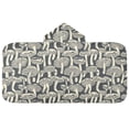 thumbnail image 2 of Toddler Hooded Beach Towel 24x50 Kids Bath Towels Soft Quick Dry for Swim Pool Boys Girls Hand-drawn Mushrooms, 2 of 7