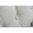thumbnail image 3 of Modern White Leatherette Dining Armchair, 3 of 3