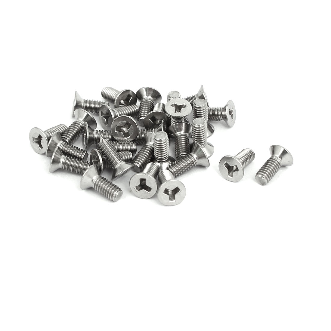 Unique Bargains M4x10mm 304 Stainless Steel Y Type Flat Head Tamper