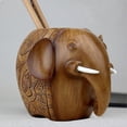 thumbnail image 2 of Resin Elephant Pencil Holder Creative Pen Holder Desktop Stationery Organizer Storage Box Tidy, 2 of 4