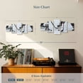 thumbnail image 3 of Elephant Stock Ice Hockey Wall Art - Horizontal Multi Panel Canvas - Living Room Wall Decor - Sports Multi Panel - Black And Gray Decor - 36" x 15", 3 of 4
