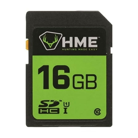 HME SD Memory Card, 16GB, 1pk, Gray
