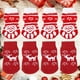 thumbnail image 5 of 8 calcetines navideños cálidos de algodón con temática navideña, antideslizantes, para perros y gatos, talla S, color rojo, estilo 1 y 4, 5 of 5