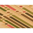 thumbnail image 1 of Ahgly Company Tapis d'Intérieur Lavables en Machine, Rectangle, Zone Orange de Transition, 8' x 10', 1 of 7