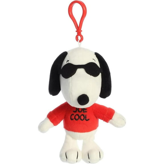 Aurora - Mini White Peanuts - 5" Joe Cool Keychain - Adorable Stuffed Animal