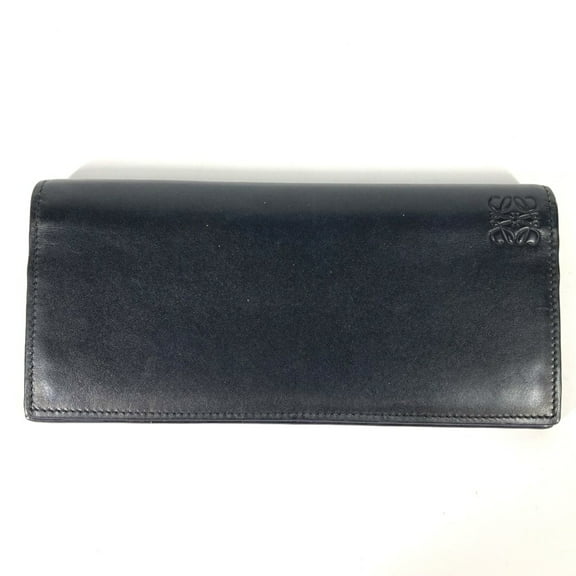 Pre-Owned Loewe long wallet rainbow Two fold Long Wallet Black Multicolore (Good)