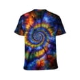 thumbnail image 2 of LAOLIUSN Men’s Tie Dye Shirts for Men, Short Sleeve Mens Tie Dye Shirt, Rainbow Tie Dye T-Shirts Tee S-4XL, 2 of 7