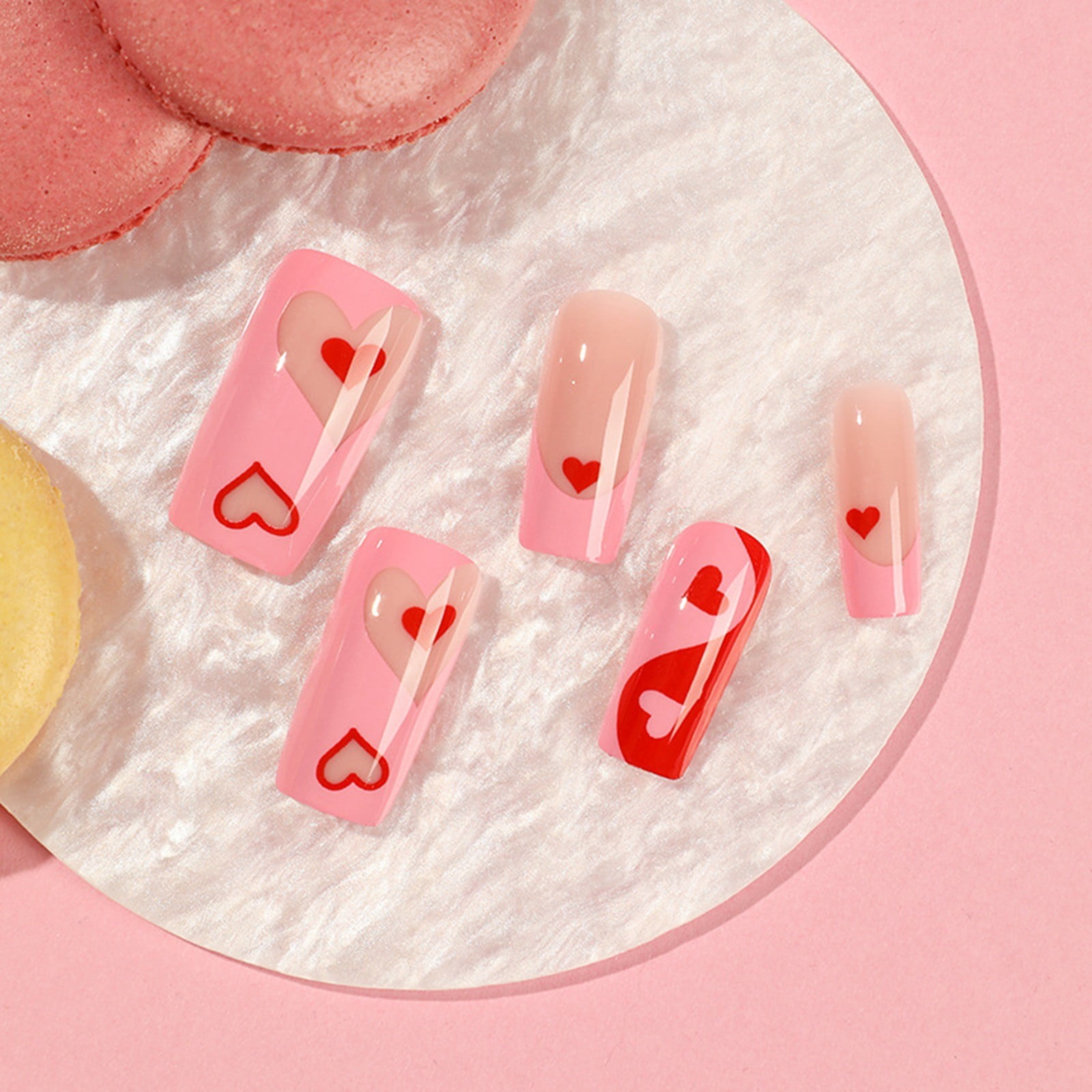 Coffin Shaped Nail Tips Half Cover Short Tips on Nails Short Short Coffin Nails Clear And Natural Stick on Acrylic Nails for Kids Half Cover Ballerina Nail Tips Clear Clear Nail Tips Coffin