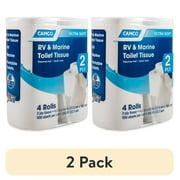 (2 pack) Camco 2-Ply Toilet Tissue for RV and Marine Use - 4 Rolls, (40278)