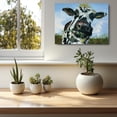 thumbnail image 4 of HFDF Cow Wall Art - Funny Cows with Bandanas, Canvas Cow Prt, Western Decor for Home, Farmhouse, Bedroom, Kitchen, Nursery 24x16inch Framed, 4 of 6