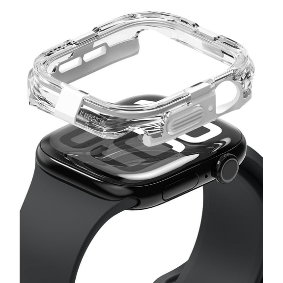 Ringke Fusion Bumper for Apple Watch 10 42mm Case, Frame Bumper Protection Double Layered PC TPU Transparent Color Watch Case - White