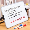 thumbnail image 4 of Double Sided Mini Whiteboard A4 Size, Easy to Clean Handheld Magnetic Dry Erase, 4 of 5