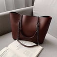 thumbnail image 1 of LHSHID Large Capacity Fashion Shoulder Bags For Women Chains PU Leather Handbag Totes Luxury Top-handle Travel Bag bolsa feminina, 1 of 6