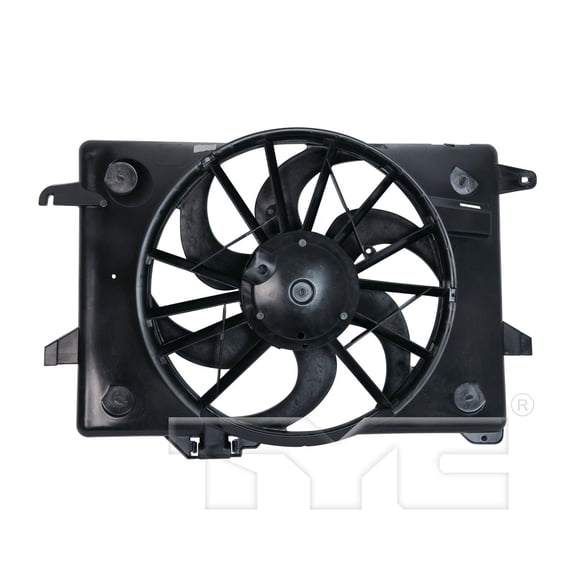 TYC 620260 Dual Radiator and Condenser Fan Assembly Fits 1999 Ford Crown Victoria