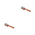 thumbnail image 3 of Moyic Cepillo de limpieza de caras Cepillos para zapatos Eliminador de manchas de polvo Botas de limpieza multifuncionales de cerdas oro naranja 2piezas, 3 of 6