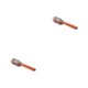 thumbnail image 4 of Ounissouiy Cepillo de limpieza de caras Cepillos para zapatos Eliminador de manchas de polvo Botas de limpieza multifuncionales de cerdas oro naranja 2piezas, 4 of 6