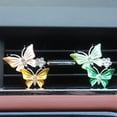 thumbnail image 2 of Car Air Freshener Vent Clip Insect Shape Replacement Rhinestone Exquisite Automotive Vehicle Fragrance Clips Ornament Purple, 2 of 9