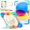 Rainbow, variant on Case for iPad (A16) 11th Generation 11 Inch 2025, iPad 10th Generation 10.9 inch 2022 with Rotating Stand Pencil Holder Hand/Shoulder Strap, Shockproof Protective Cover