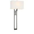 thumbnail image 6 of Possini Euro Design Ventano Modern Wall Lamp Matte Black Metal Plug-in 16" Light Fixture White Linen Shade for Bedroom Living Room House Hallway, 6 of 9