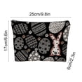 thumbnail image 3 of CaiYueKe Easter Bunny Storage Bag Zippered Pencil Case Cosmetic Makeup Organizer Travel Toiletry Bag Portable Burlap Pouch for Women Girls School Supplies Gifts, 3 of 7