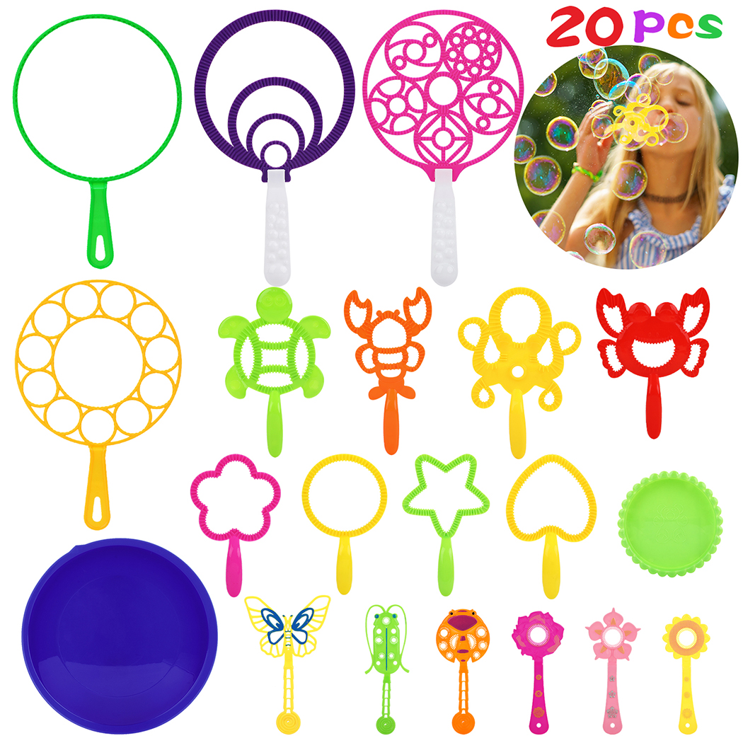 20PCS Bubble Wand Set Creative Assorted Bubble Stick Toy Party Bubble Toy - image 2 of 10