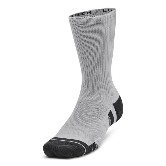 Under Armour Unisex Perf Tech Crew Socks Accessories - 3-Pk with Arch Support XL
