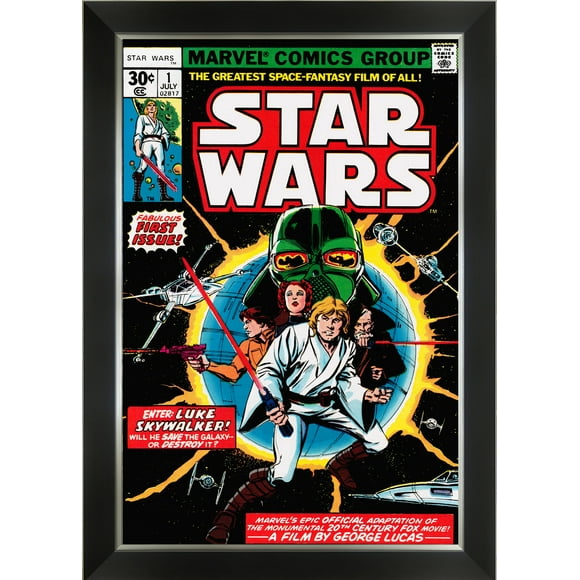 Star Wars Marvel Comics First Issue Cover Art - Framed Art Print