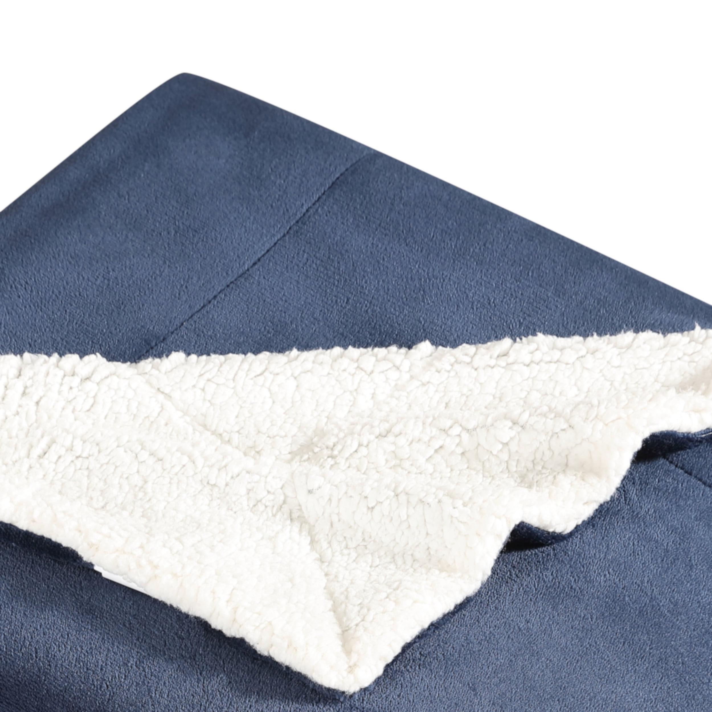 Eddie Bauer Signature Solid Blue Ultra Soft Plush Fleece Twin Blanket