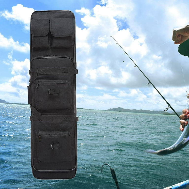 Multifunctional Fishing Rod Case, Storage Bag Shoulder Straps for Equipment Fishing Gear