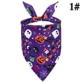 thumbnail image 3 of Halloween Pet Bandana Funny Patterned Dog Triangle Bib Cat Bandana Bib for Home, 3 of 10