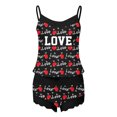 thumbnail image 4 of Conjunto de pijama sin mangas para mujer Cami y pantalones cortos Estampado Pijama de 2 piezas Lencería sexy Fridja fhjkhfk456423, 4 of 4