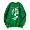 thumbnail image 3 of Pregnant Halloween Sweatshirts for Women 2025 Crewneck Pregnancy Announcement Skeleton Graphic Sweatshirt Pullover Top, 3 of 6