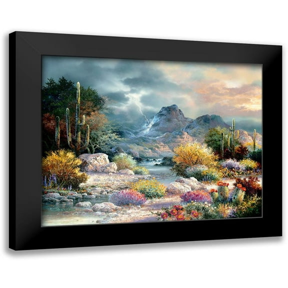 Lee, James 14x12 Black Modern Framed Museum Art Print Titled - Springtime Valley
