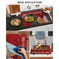 thumbnail image 5 of Large Induction Cooktop Protector Mat Merry Christmas Stove Top Covers for Electric Stove, Red Green Xmas Tree Stars Red Modern Art Decorative Stove Burner Cover Mats, Glass Top Stove Cover, 5 of 7