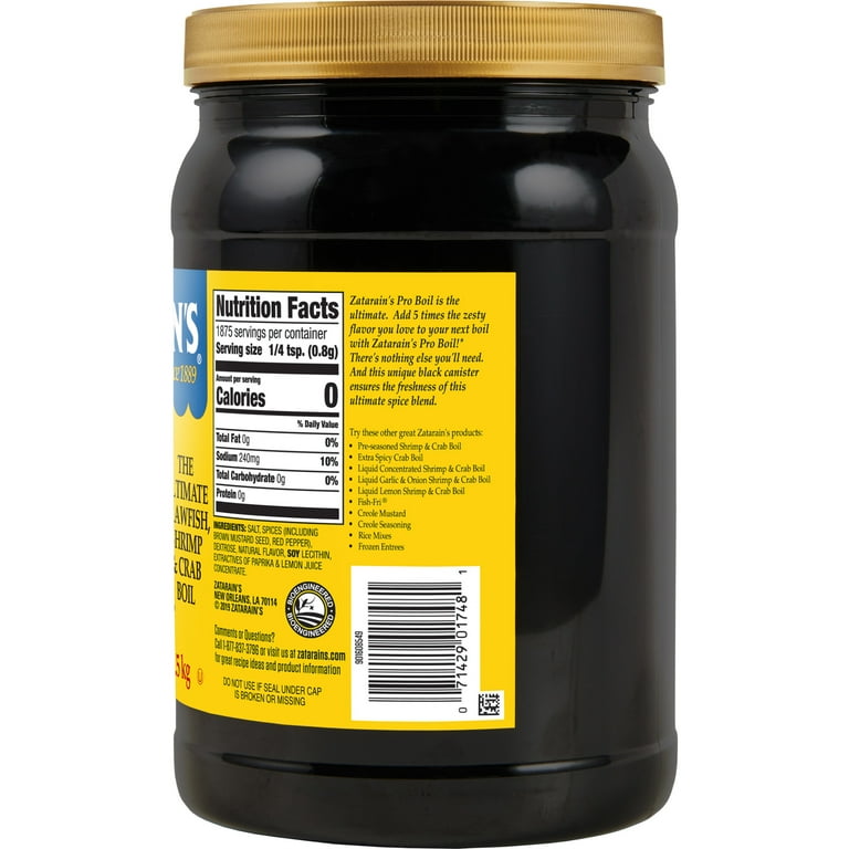 Zatarain's, Seafood Pro-Boil, 53 oz Jar, New Orleans flavor