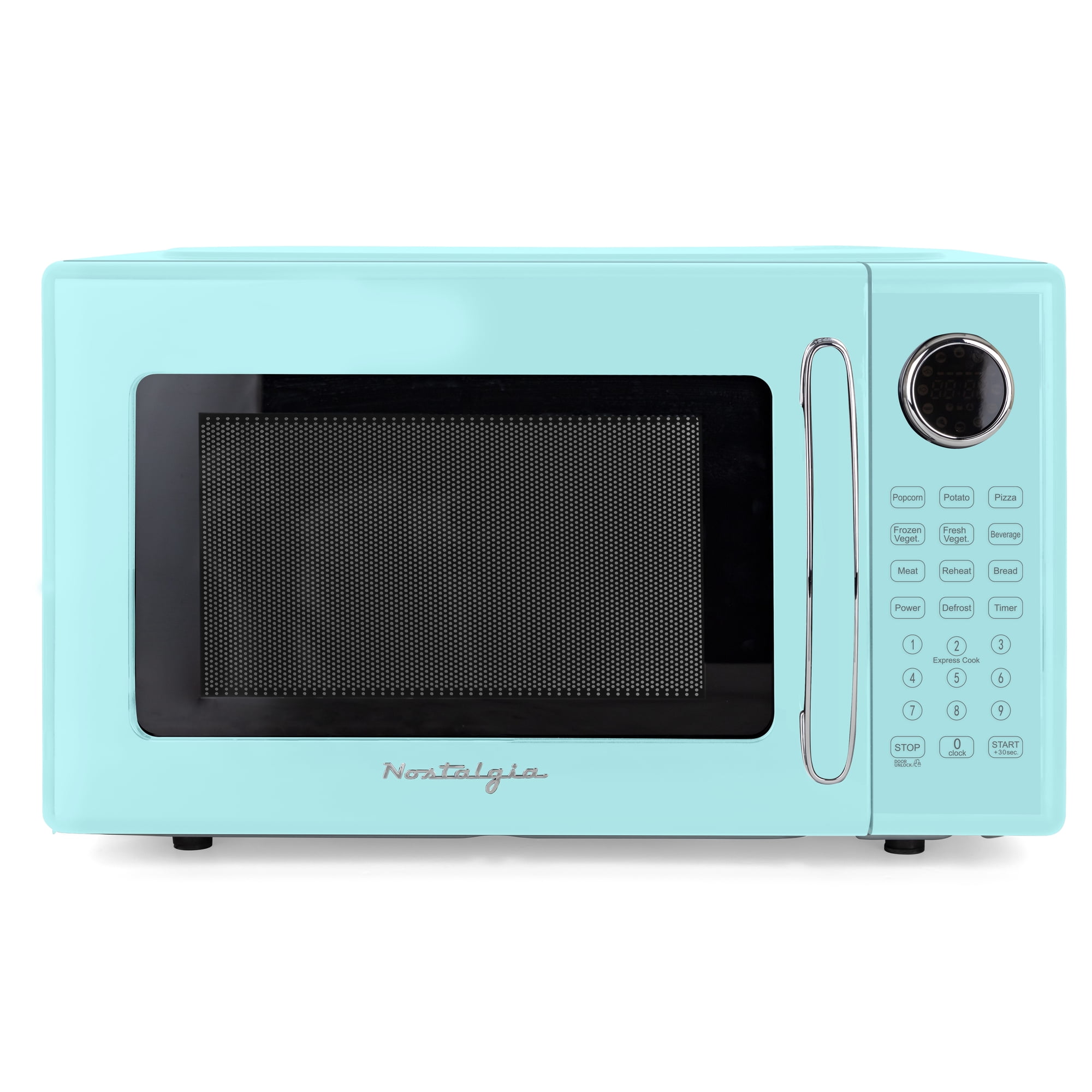 Retro 1.1 cu. ft. Countertop Microwave Oven, Aqua