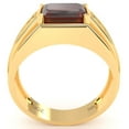 thumbnail image 5 of Men's Lab-Created Ruby Diamond Channel Ring In Solid 14k Yellow Gold, 5 of 6