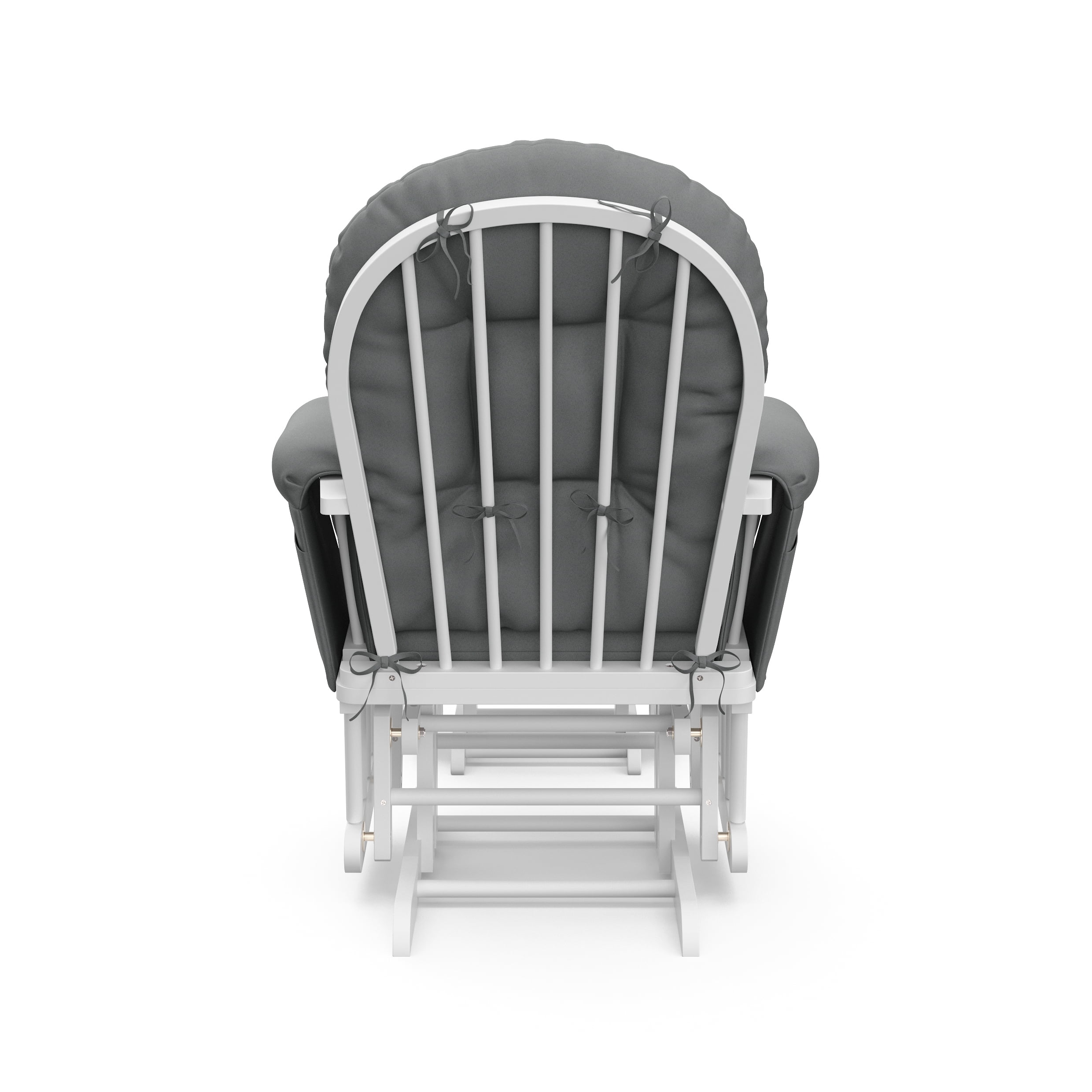 Storkcraft Hoop Infant Nursery Glider and Ottoman, White with Gray
