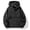 Black, variant on Men's Pullover Rain Jacket Waterproof with Hood Packable Raincoat