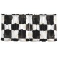 thumbnail image 6 of Ryvnso Checkered Grid-d1 Curtains Sets Short Curtain Rod Pocket Half Window Cafe Farmhouse Tier 2 Panels 57"W x 36"L, 6 of 7